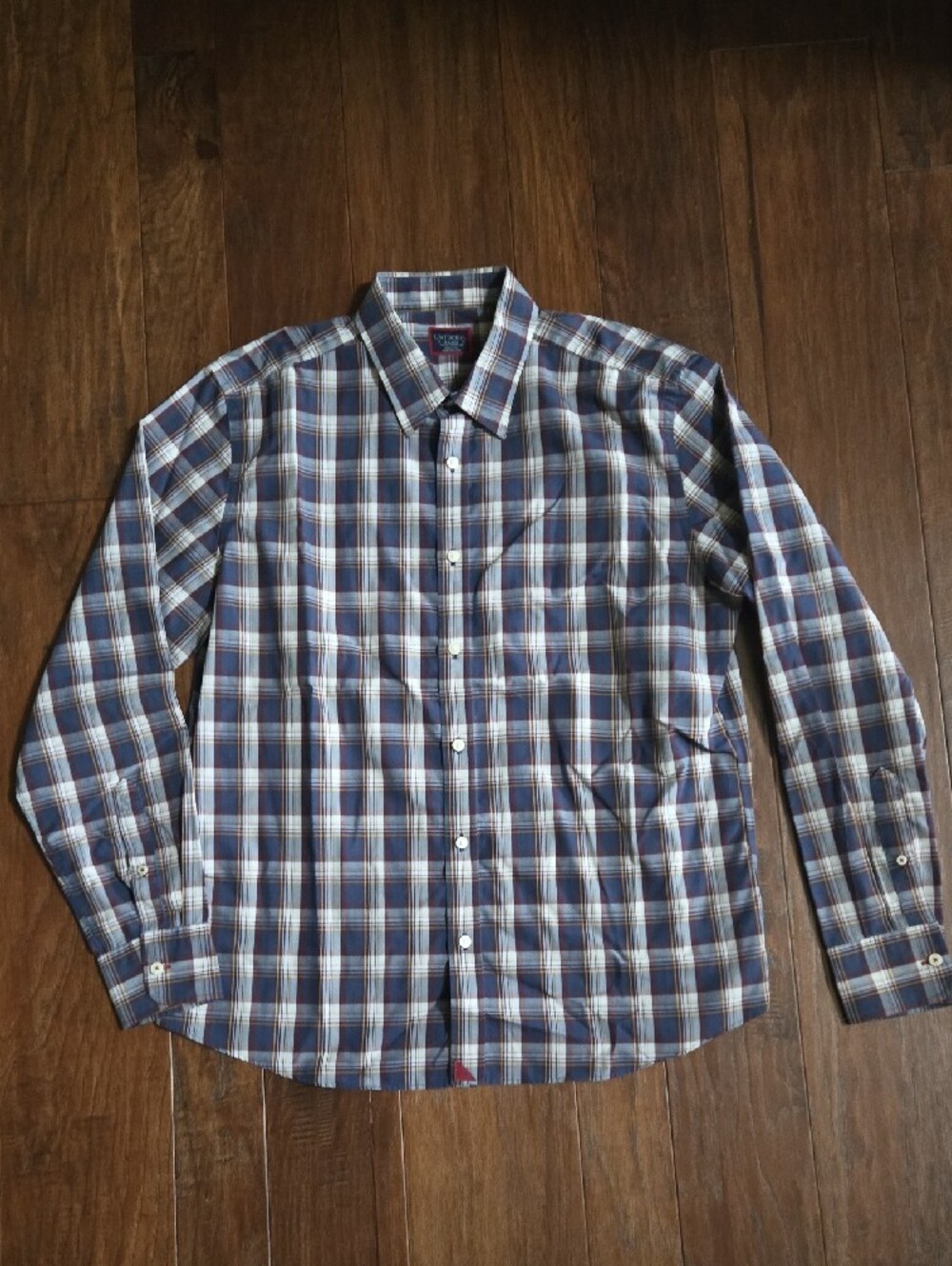 UNTUCKit Men's Button-Down Plaid & Solid Shirt Bundle - Blue, Brown, Black, Pink - Picture 8 of 9